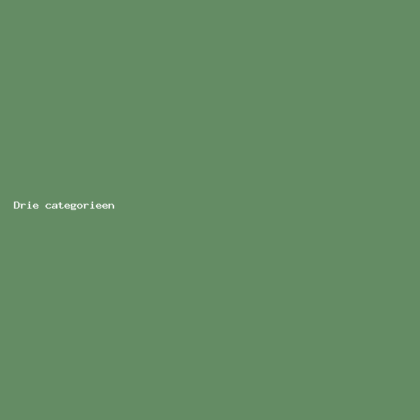 Product in drie categorieën