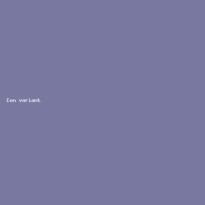 Variabel product met één variant